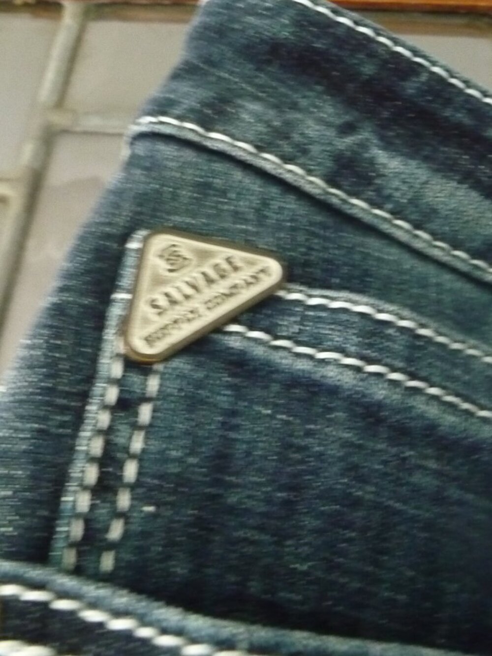 Salvage Supply Co Buckle Jorts 36 - Picture 6 of 13